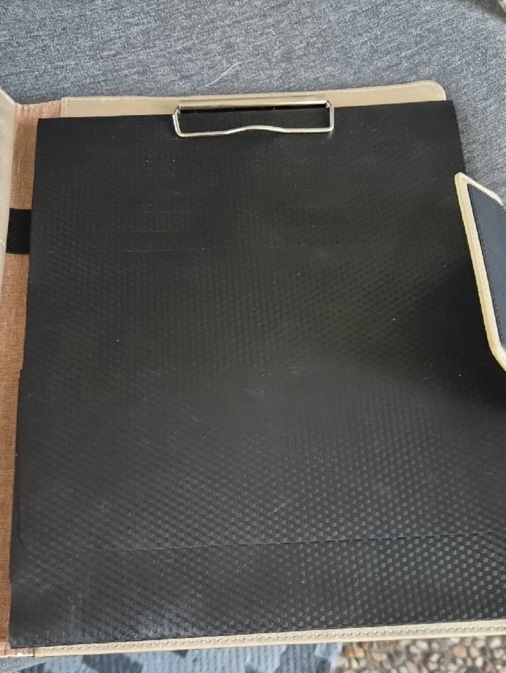 Toplive Executive Folio Case with Gold Accent - Black